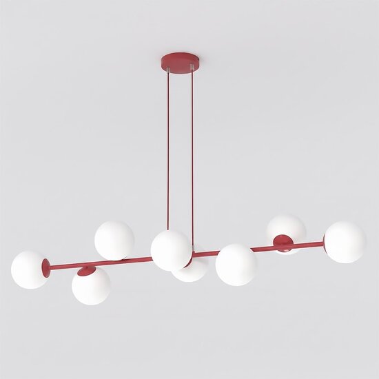 Emibig Emibig MAGNUS 8 BURGUNDY OPAL - Modern pendant lamp for stylish lighting