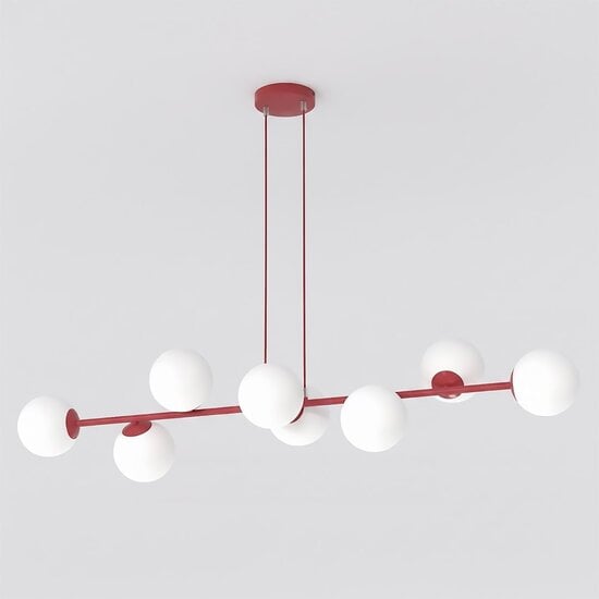Emibig Emibig MAGNUS 8 BURGUNDY OPAL - Moderne hanglamp voor sfeervolle verlichting