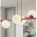 Emibig Emibig MAGNUS 8 BURGUNDY OPAL - Moderne Pendelleuchte für stilvolle Beleuchtung