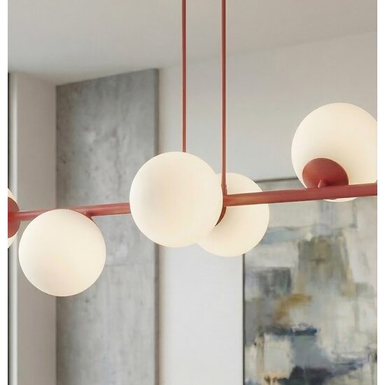 Emibig Emibig MAGNUS 8 BURGUNDY OPAL - Modern pendant lamp for stylish lighting
