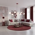 Emibig Emibig MAGNUS 8 BURGUNDY OPAL - Moderne hanglamp voor sfeervolle verlichting