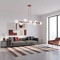 Emibig Emibig MAGNUS 8 BURGUNDY OPAL - Moderne Pendelleuchte für stilvolle Beleuchtung