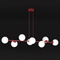 Emibig Emibig MAGNUS 8 BURGUNDY OPAL - Lampe suspendue moderne pour un éclairage élégant