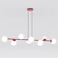 Emibig Emibig MAGNUS 8 BURGUNDY OPAL - Modern pendant lamp for stylish lighting