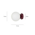 Emibig Emibig MAGNUS K1 BURGUND OPAL - Lámpara de pared moderna para una iluminación elegante