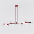 Emibig Emibig MAGNUS 8 BURGUNDY TRANSPARENT - Lámpara colgante moderna para una iluminación elegante