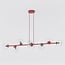 Emibig Emibig MAGNUS 8 BURGUNDY TRANSPARENT - Lampe suspendue moderne pour un éclairage élégant