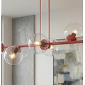 Emibig Emibig MAGNUS 8 BURGUNDY TRANSPARENT - Modern pendant lamp for stylish lighting