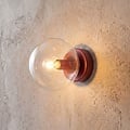 Emibig Emibig MAGNUS K1 BURGUND TRANSPARENT - Moderne wandlamp voor sfeervolle verlichting