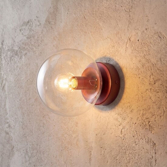 Emibig Emibig MAGNUS K1 BURGUND TRANSPARENT - Lámpara de pared moderna para una iluminación elegante