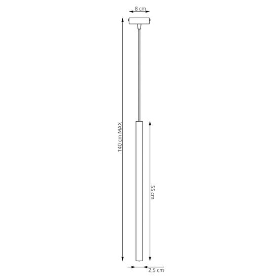 Emibig Emibig SELTER 1 BURGUNDY - Moderne hanglamp voor sfeervolle verlichting
