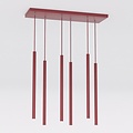 Emibig Emibig SELTER 6 BURGUNDY - Moderne Pendelleuchte für stilvolle Beleuchtung