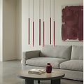 Emibig Emibig SELTER 6 BURGUNDY - Lámpara colgante moderna para una iluminación elegante