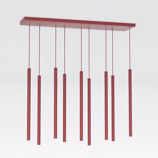 Emibig Emibig SELTER 9 BURGUNDY - Moderne hanglamp voor sfeervolle verlichting