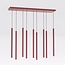 Emibig Emibig SELTER 9 BURGUNDY - Lámpara colgante moderna para una iluminación elegante