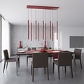 Emibig Emibig SELTER 9 BURGUNDY - Lampe suspendue moderne pour un éclairage élégant