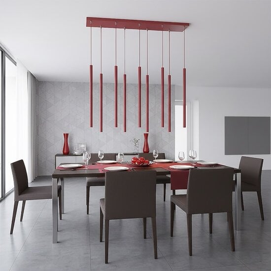 Emibig Emibig SELTER 9 BURGUNDY - Moderne Pendelleuchte für stilvolle Beleuchtung