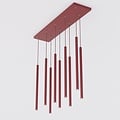 Emibig Emibig SELTER 9 BURGUNDY - Moderne hanglamp voor sfeervolle verlichting