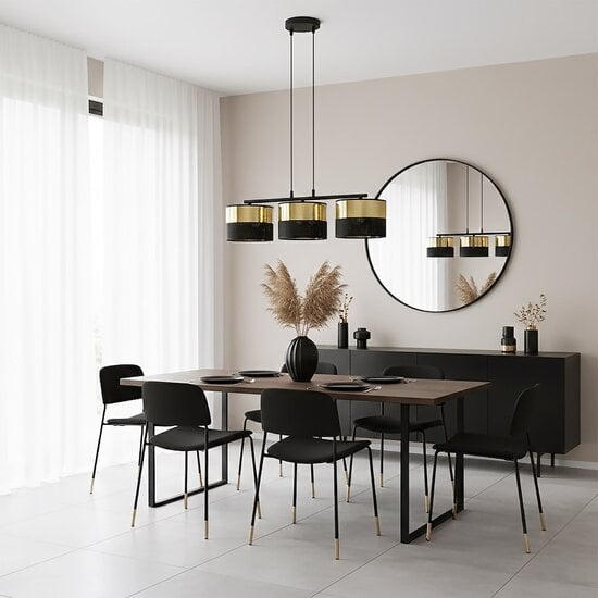 Emibig Emibig LUX 3 BL GOLD - Moderne hanglamp voor een stijlvolle ambiance