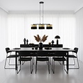 Emibig Emibig LUX 3 BL GOLD - Lámpara colgante moderna para una atmósfera elegante