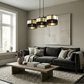 Emibig Emibig LUX 3 BL GOLD - Modern pendant lamp for a stylish ambiance