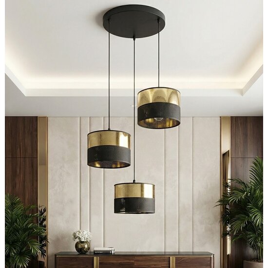 Emibig Emibig LUX 3 BL GOLD PREM - Moderne Pendelleuchte für jeden Raum