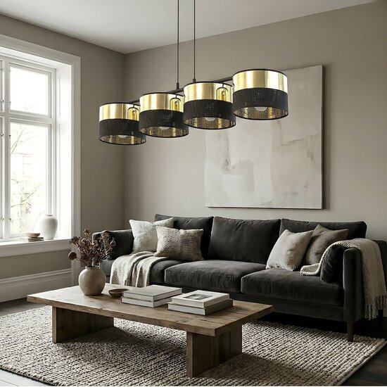 Emibig Emibig LUX 4 BL GOLD - Modern pendant lamp for stylish lighting