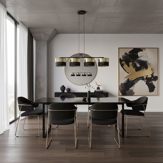 Emibig Emibig LUX 4 BL GOLD - Modern pendant lamp for stylish lighting