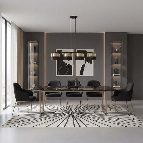 Emibig Emibig LUX 4 BL GOLD - Moderne Pendelleuchte für stilvolle Beleuchtung