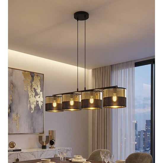 Emibig Emibig LUX 4 BL GOLD - Lámpara colgante moderna para una iluminación elegante
