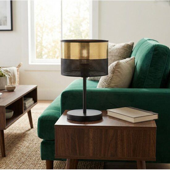 Emibig Emibig LUX LN1 BL GOLD - Lámpara de mesa moderna para una atmósfera elegante