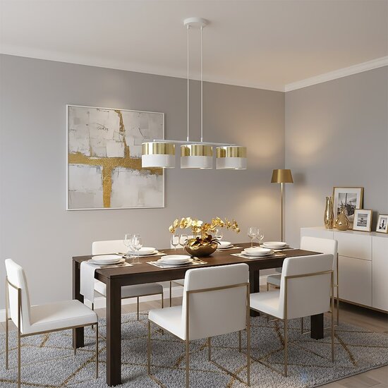 Emibig Emibig LUX 3 WH GOLD - Moderne Pendelleuchte für stilvolle Beleuchtung