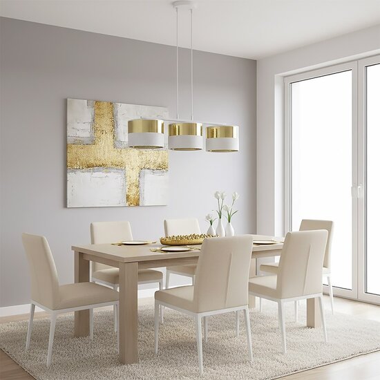 Emibig Emibig LUX 3 WH GOLD - Moderne Pendelleuchte für stilvolle Beleuchtung