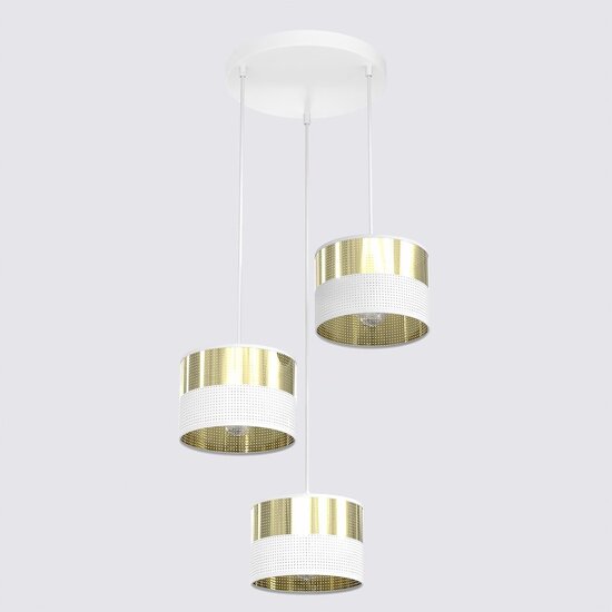 Emibig Emibig LUX 3 WH GOLD PREM - Modern pendant lamp for a stylish ambiance