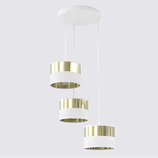 Emibig Emibig LUX 3 WH GOLD PREM - Lampe suspendue moderne pour une ambiance élégante