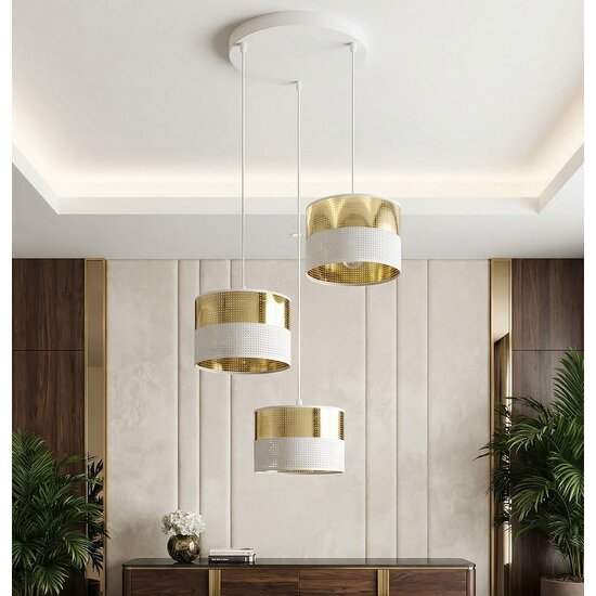 Emibig Emibig LUX 3 WH GOLD PREM - Moderne hanglamp voor een stijlvolle ambiance