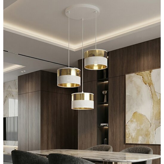 Emibig Emibig LUX 3 WH GOLD PREM - Moderne Pendelleuchte für eine stilvolle Atmosphäre
