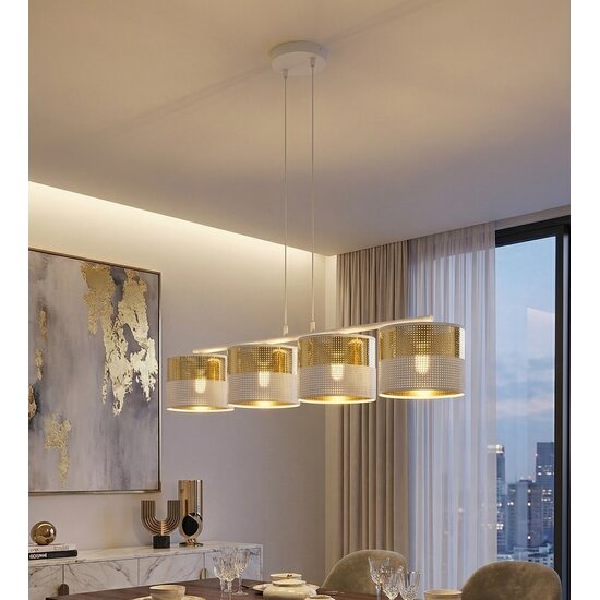 Emibig Emibig LUX 4 WH GOLD - Lampe suspendue moderne pour un éclairage élégant