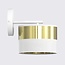 Emibig Emibig LUX K1 WH GOLD - Modern wall lamp for stylish lighting