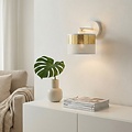 Emibig Emibig LUX K1 WH GOLD - Lámpara de pared moderna para una iluminación elegante