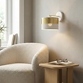 Emibig Emibig LUX K1 WH GOLD - Lámpara de pared moderna para una iluminación elegante