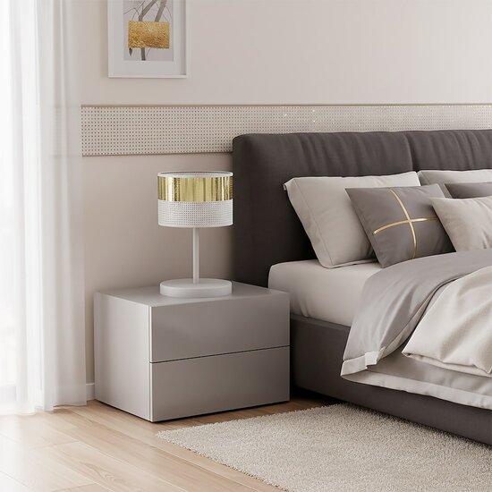 Emibig Emibig LUX LN1 WH GOLD - Modern table lamp for any space
