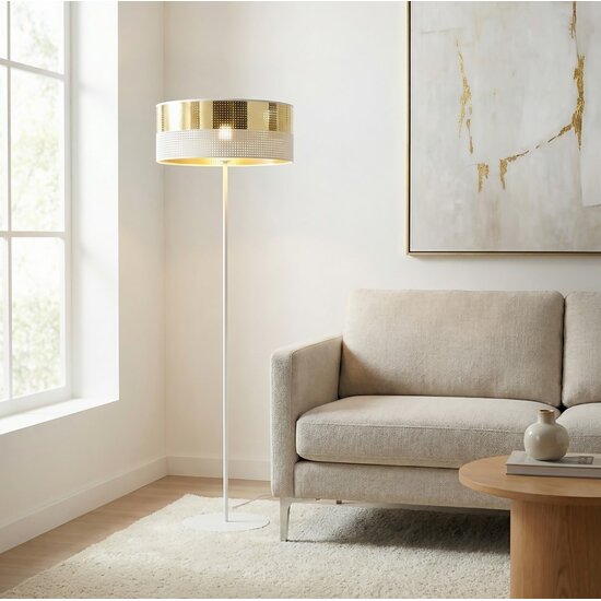 Emibig Emibig LUX LP1 WH GOLD - Modern floor lamp for stylish lighting