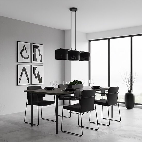 Emibig Emibig KARBON 3 BLACK - Minimalistische hanglamp voor elke ruimte