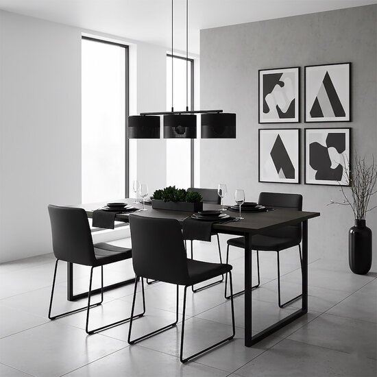 Emibig Emibig KARBON 3 BLACK - Minimalistische Pendelleuchte für jeden Raum