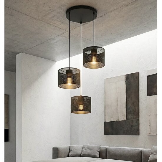Emibig Emibig KARBON 3 BLACK PREM - Minimalist pendant lamp for any space