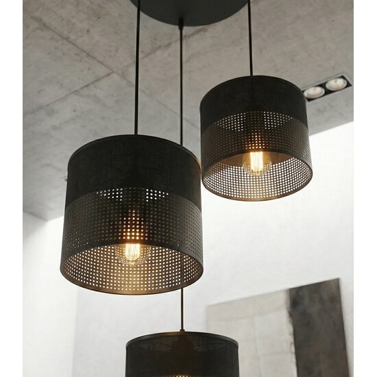 Emibig Emibig KARBON 3 BLACK PREM - Lampe suspendue minimaliste pour tous les espaces
