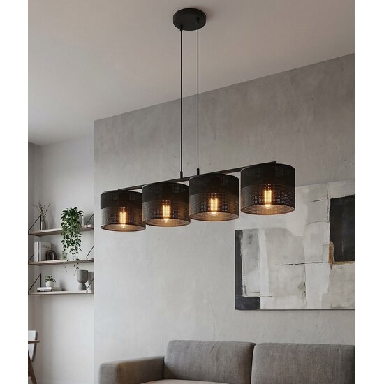 Emibig Emibig KARBON 4 BLACK - Minimalistische hanglamp voor elke ruimte
