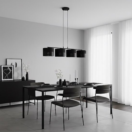 Emibig Emibig KARBON 4 BLACK - Lampe suspendue minimaliste pour tous les espaces