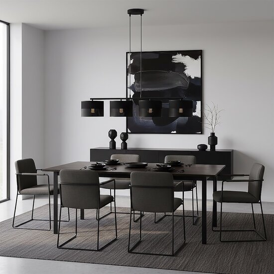 Emibig Emibig KARBON 4 BLACK - Minimalistische hanglamp voor elke ruimte
